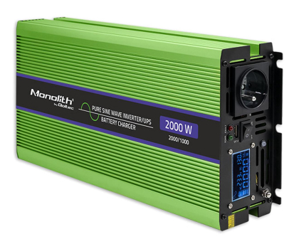 Przetwornica samochodowa Qoltec Przetwornica UPS 1000W/2000W 12V na 230V